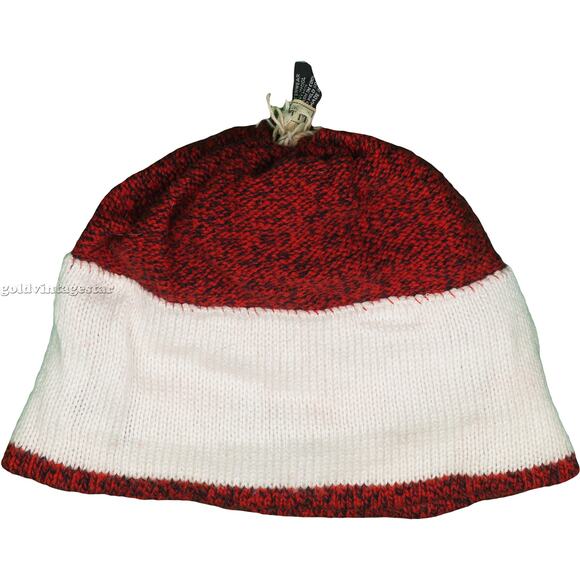 Vintage L.L. Bean Husky Beanie Knit Winter Cap Pom Pom - Picture 3 of 6